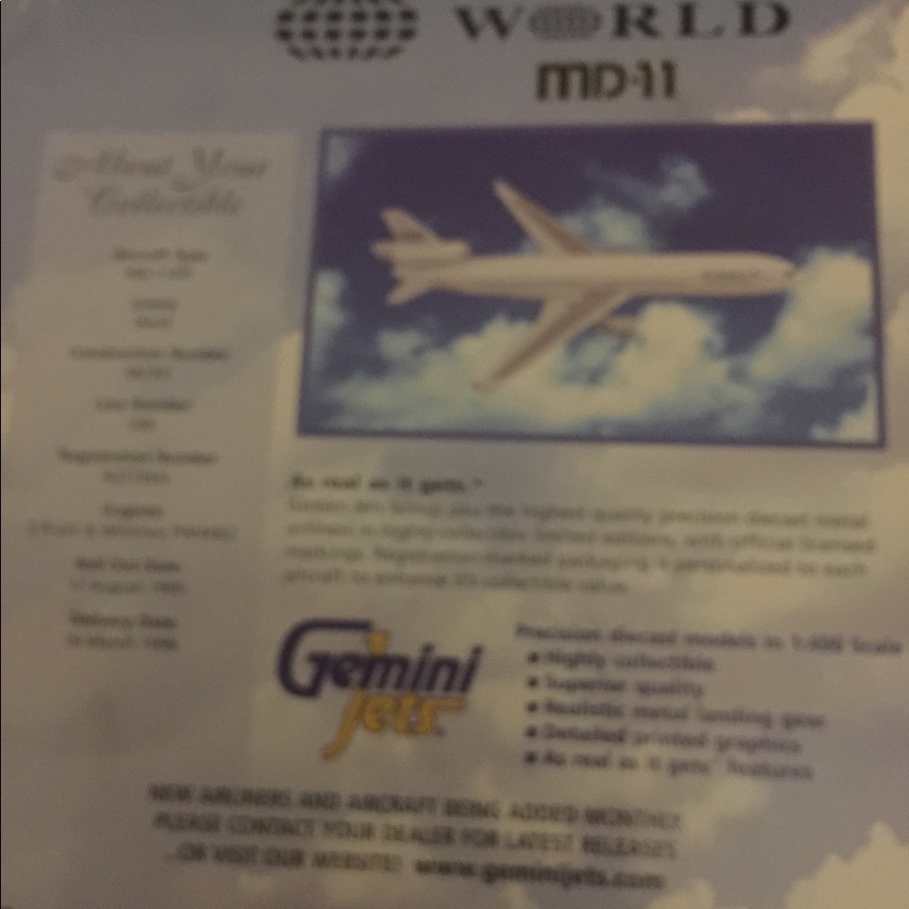 McDonnell Douglas collection model plane